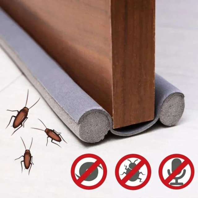 Bande d'étanchéité pour bas de porte, bouchon Flexible de réduction du bruit du vent, bloqueur d'étanchéité sous la porte, bande d'étanchéité insonorisée, Anti- cafards