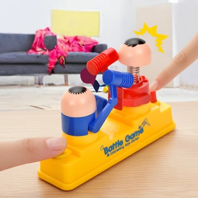 Mini jouet double à tête rouge et bleue, Machine de jeu de combat interactive pour parents et enfants, défense contre l'attaque des doigts