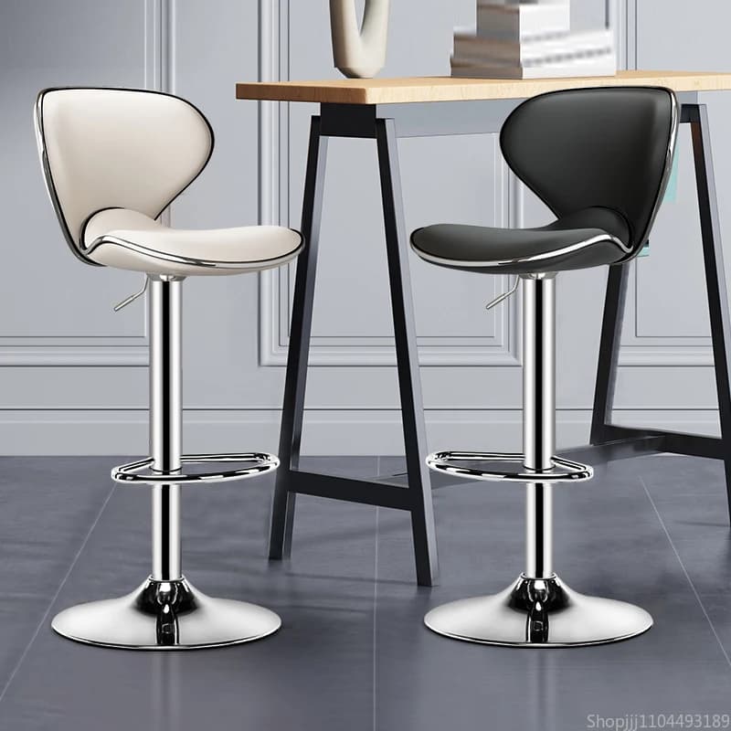 Tabouret de Bar industriel moderne réglable, dossier ergonomique avec repose-pieds, chaise pivotante en hauteur pour maison/Bar/bureau, îlot de cuisine