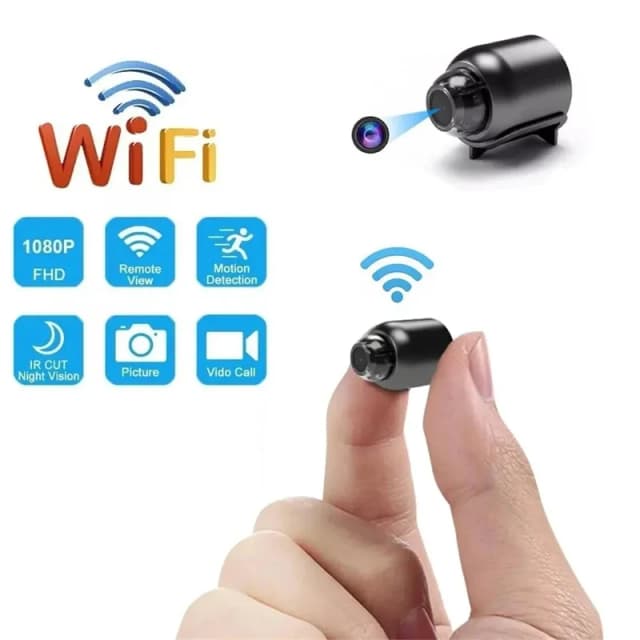 Mini caméra de surveillance intérieure IP WiFi HD 1080p, dispositif de sécurité sans fil, babyphone vidéo, vision nocturne, enregistreur audio