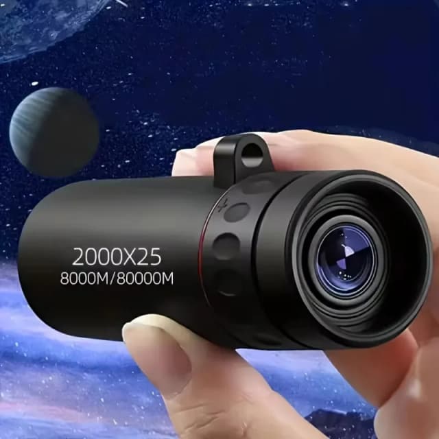 Télescope monoculaire HD 2000x25, Mini télescope Portable pour téléphone Portable avec support, pour Camping en plein air, chasse, observation des oiseaux