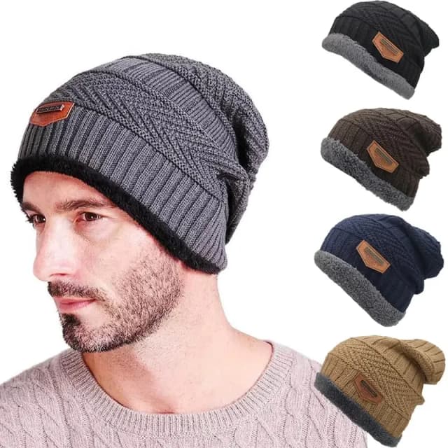 Chapeau tricoté, automne et hiver, Version coréenne, chapeau pull épais en velours, protection des oreilles, casquette de tête, bonnet de cyclisme en plein air