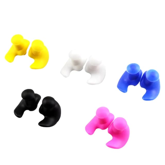Bouchons d'oreilles durables, Texture délicate classique, 1 paire, bouchons d'oreilles souples et étanches, bouchons d'oreille portables en Silicone, accessoires de natation