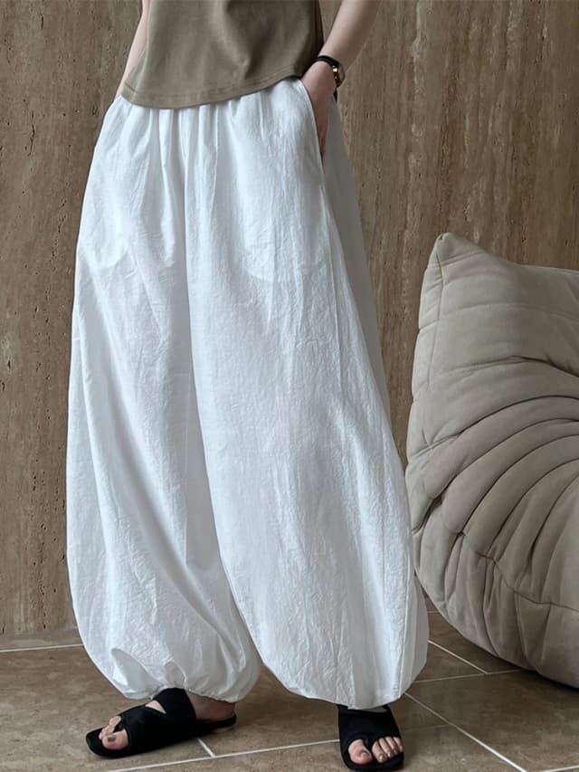 Bloomers surdimensionnés pour femmes, nouvelle mode d'été élégante, pantalon lanterne décontracté, ample, respirant, en coton, jambes larges, 2025