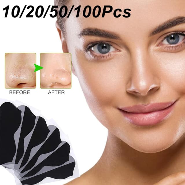 Bandes nasales unisexes pour nettoyage en profondeur, pour l'élimination de l'acné et des points noirs, rétrécit les pores du nez, autocollants de tête noire, Patch de soin rafraîchissant pour la peau