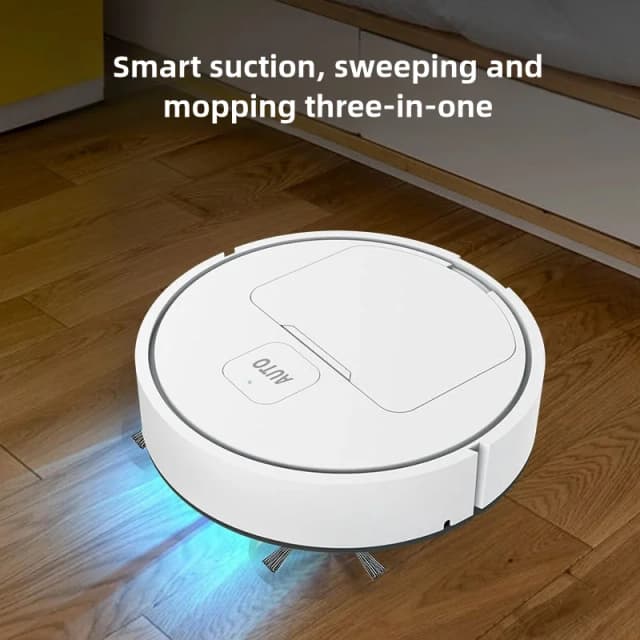 Aspirateur robot intelligent entièrement automatique, balayeuse de sol à faible bruit, attrape-poussière, nettoyeur de tapis, noir ou blanc, nouveau, 2024