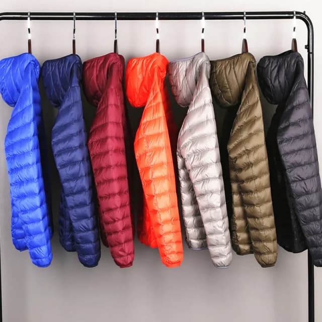 Doudoune Ultra légère et pliable pour hommes, manteau respirant résistant à l'eau et au vent, grande taille, vestes à capuche pour hommes, toutes saisons