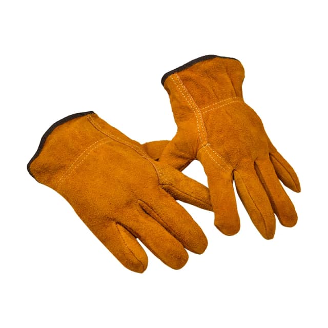 Protection du travail gants en peau de vache Double couche jaune sécurité soudage gants résistants à l'usure équipement de Protection personnelle