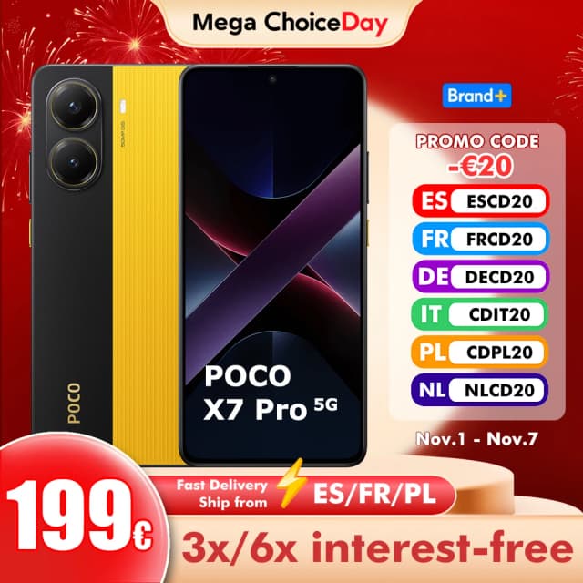 POCO X7 Pro Version mondiale téléphone portable 256GB/512GB dimension 8400-Ultra 6.67 "120Hz affichage 6000mAh 5G NFC