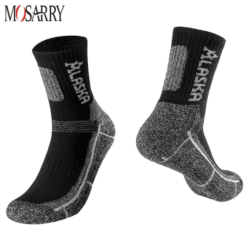 Chaussettes thermiques de sport professionnelles pour hommes, garder au chaud, cyclisme, course à pied, randonnée, ski, plein air, automne, hiver