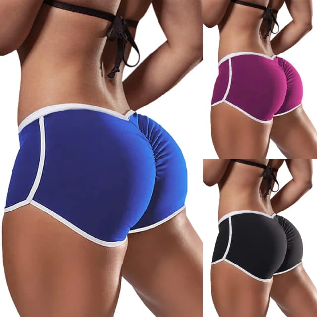 Short de Sport taille basse pour femmes, été, élastique, pliable, Design, Sexy, entraînement, Gym, Mini, slim, Fitness