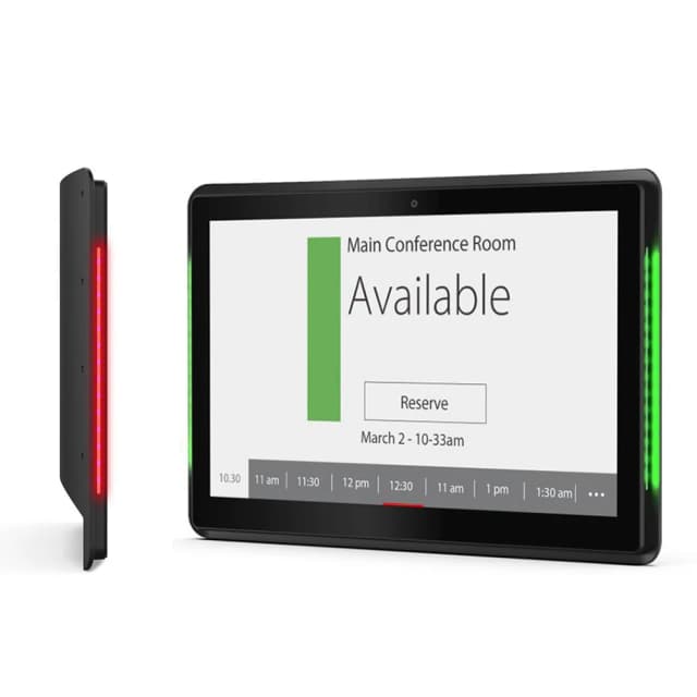 Tablette PoE Android 15.6 de 8.1 pouces, système de réservation de salle de réunion avec barre LED (RK3288, 2 Go/16 Go, wifi 2.4G, 1000m RJ45, BT, VESA)